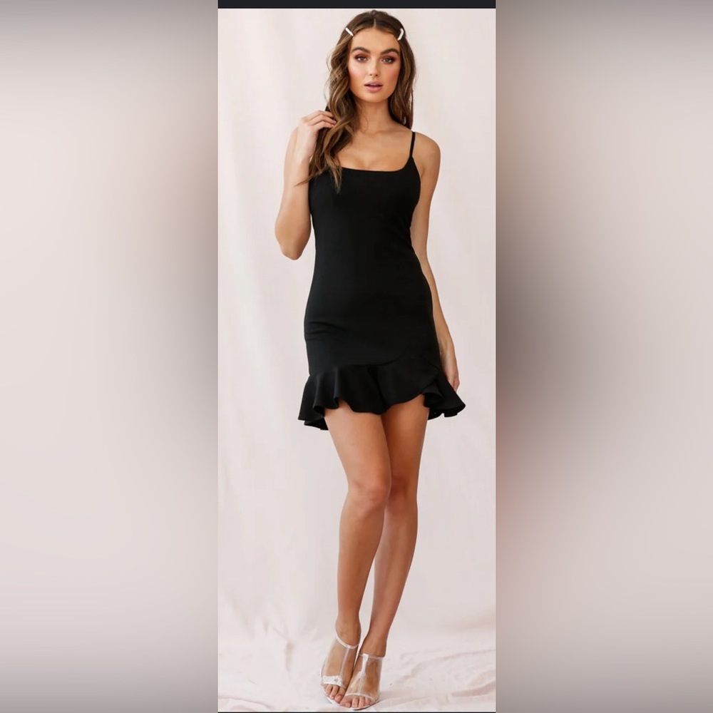 princess Polly Black Mini dress size 2